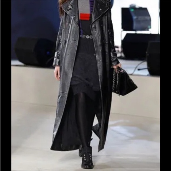 Chanel Runway Wool Moto Lace Up Boots 2008 Black - Picture 12 of 12